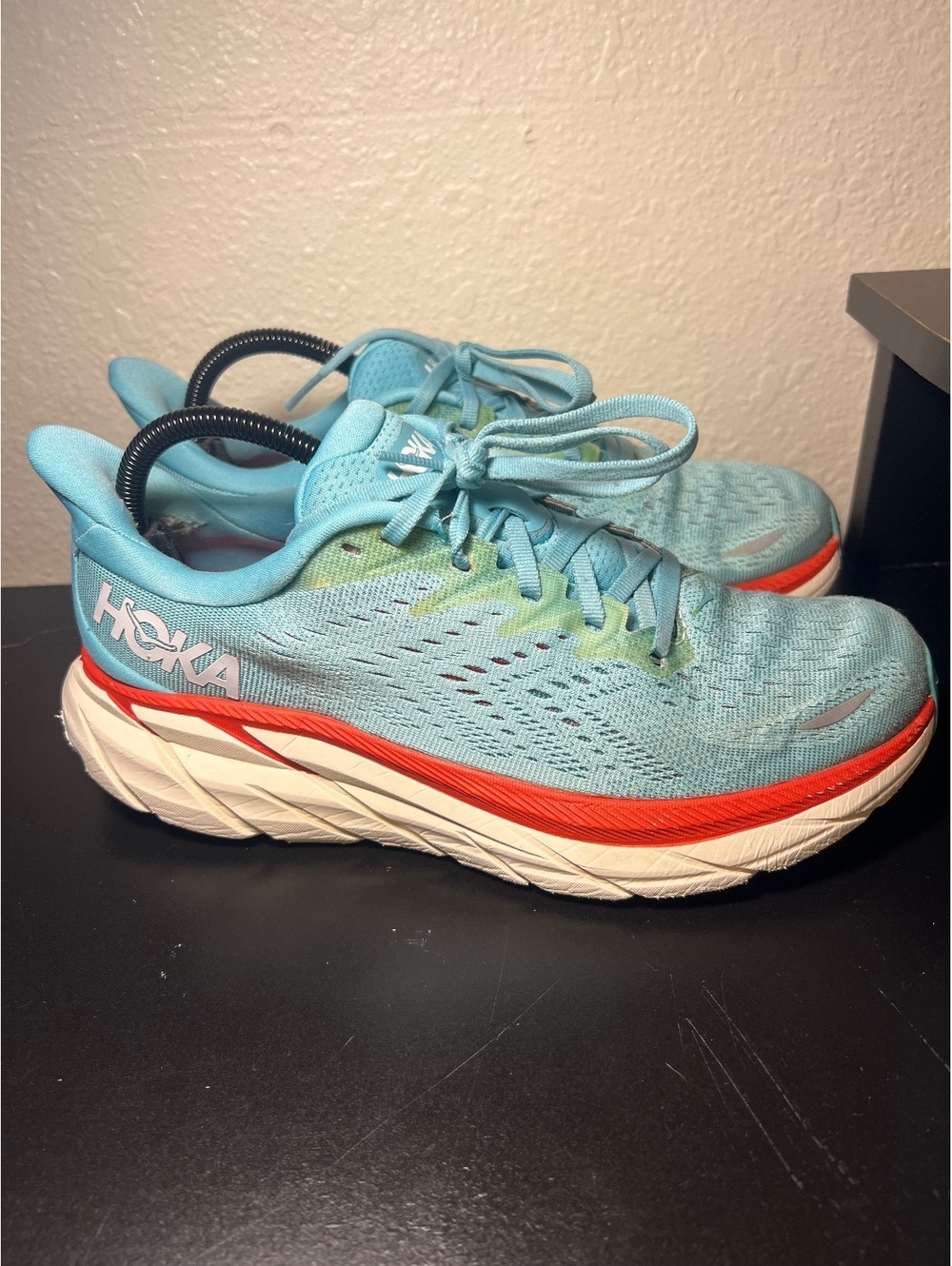 Hoka Clifton 8 Blue Red